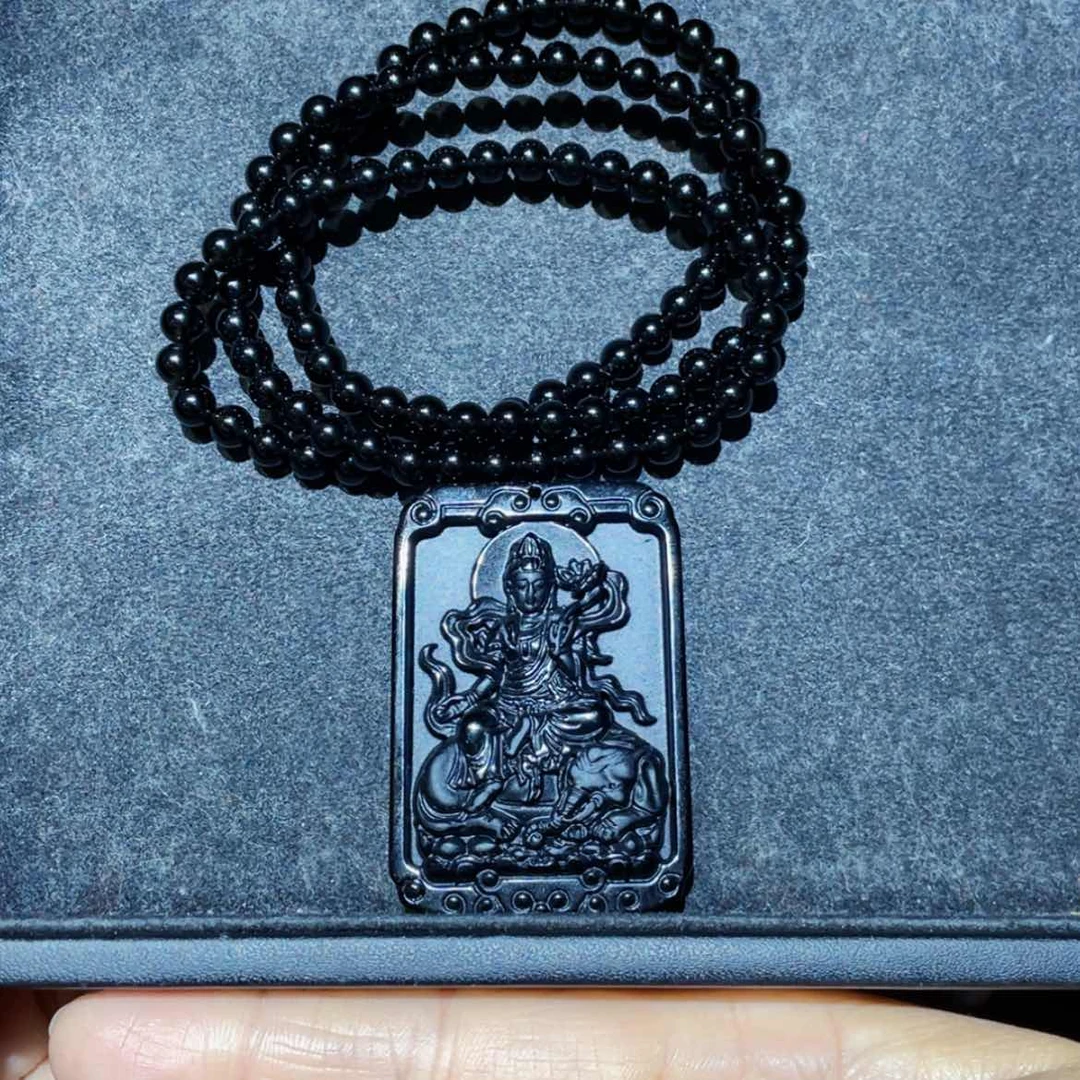 【闪购商品】黑曜岩吊坠(赠链)未镶嵌f****g