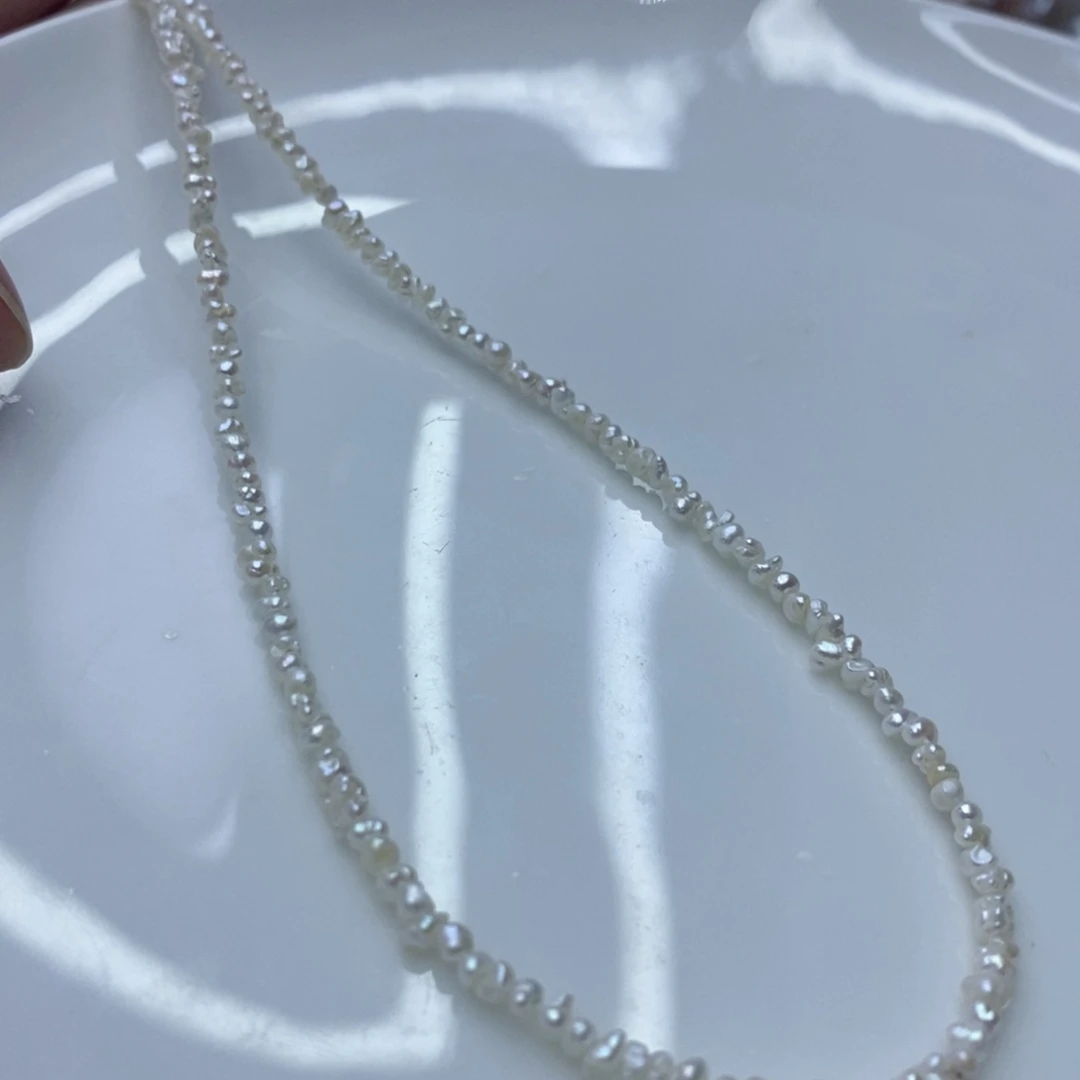 淡水珍珠银S925镶嵌颈饰