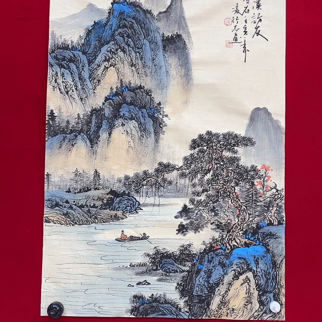 国画凌行志手绘作品