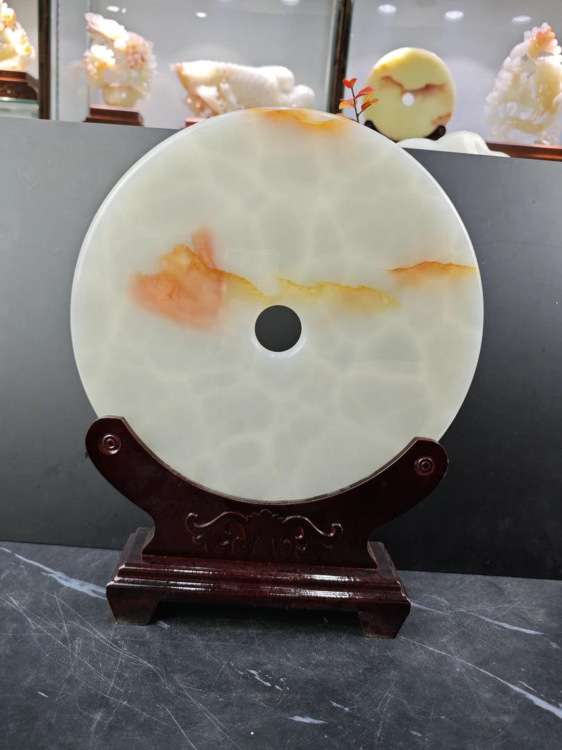 《精品红花平安扣》家居装饰品乔迁开业办公室客厅摆件（多样性发货）