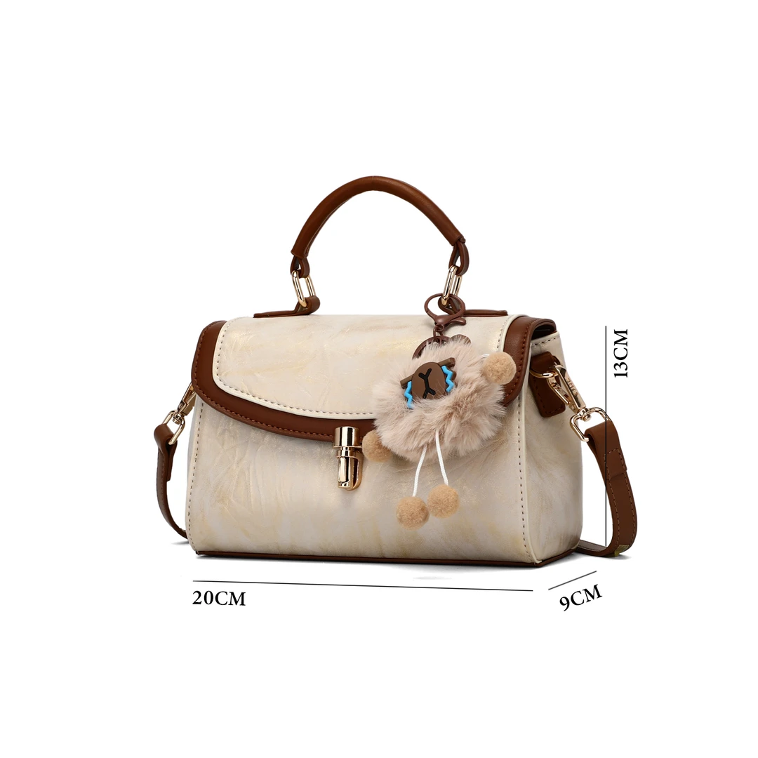 【日照金山】新款百搭单肩斜跨手提包SP018撞色