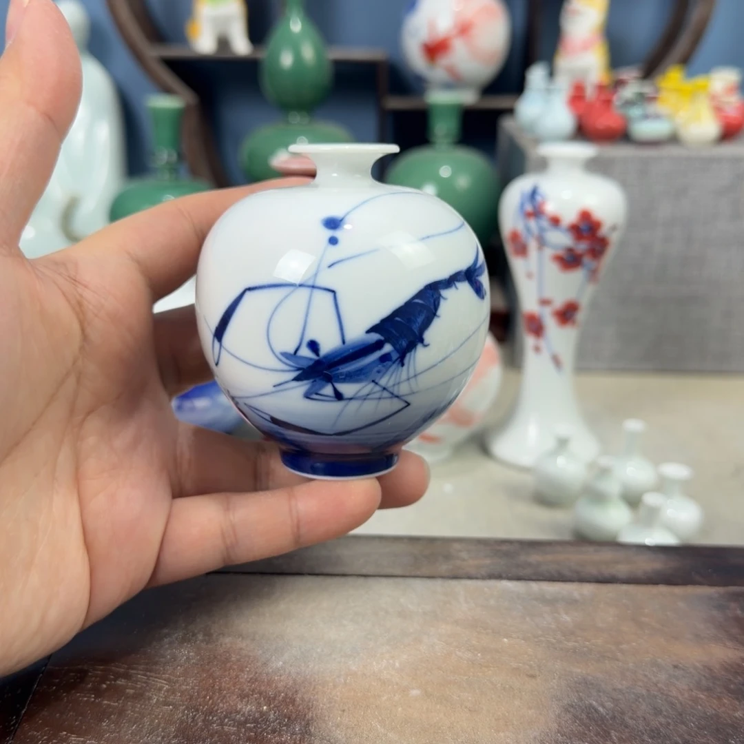 陶瓷手工小花器摆件