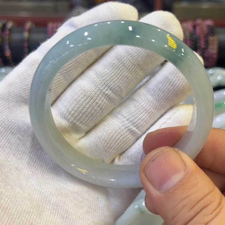 未镶嵌手镯翡翠四海哥翡翠飘花正圈