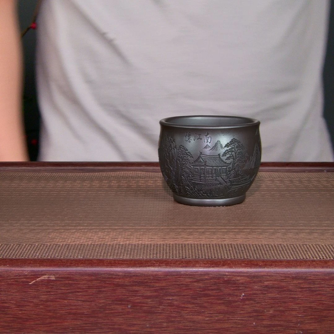 茶杯紫砂高货放漏