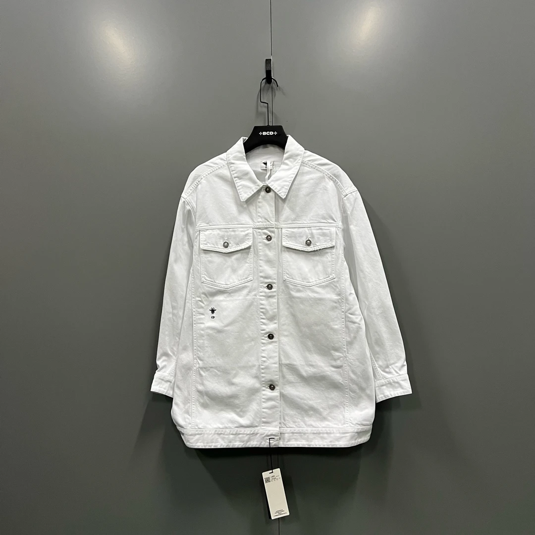 99新 DIOR/迪奥 c216 刺绣牛仔夹克 38码 bc005181