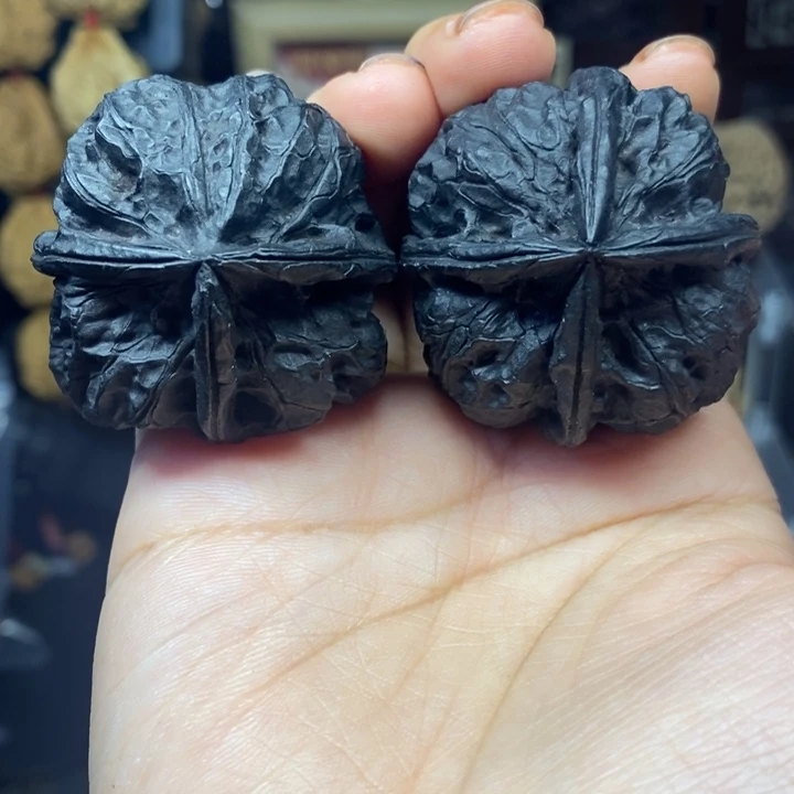 吊坠文玩核桃43一生一世盘龙玉凤