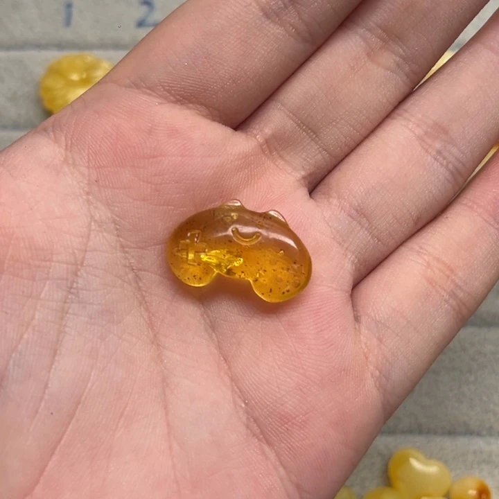 裸石琥珀未镶嵌荆*天然蜜蜡配件