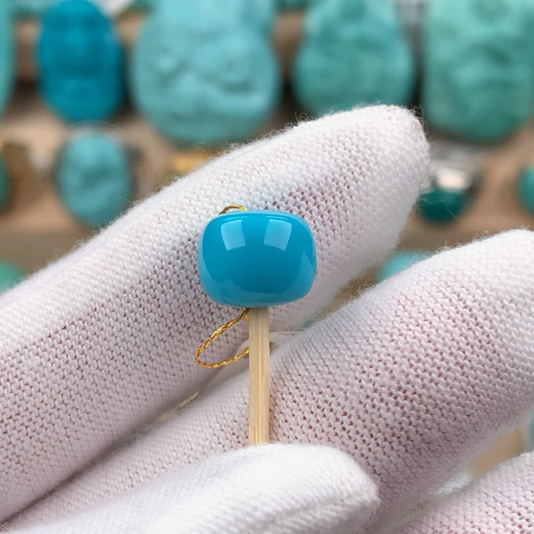 绿松石配饰未镶嵌老型卡10*8.4