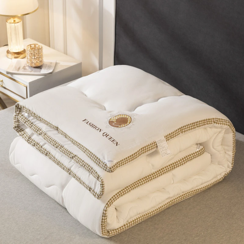 四季通用亲肤保暖水洗棉冬被家用春秋棉被子学生宿舍单双人被芯活