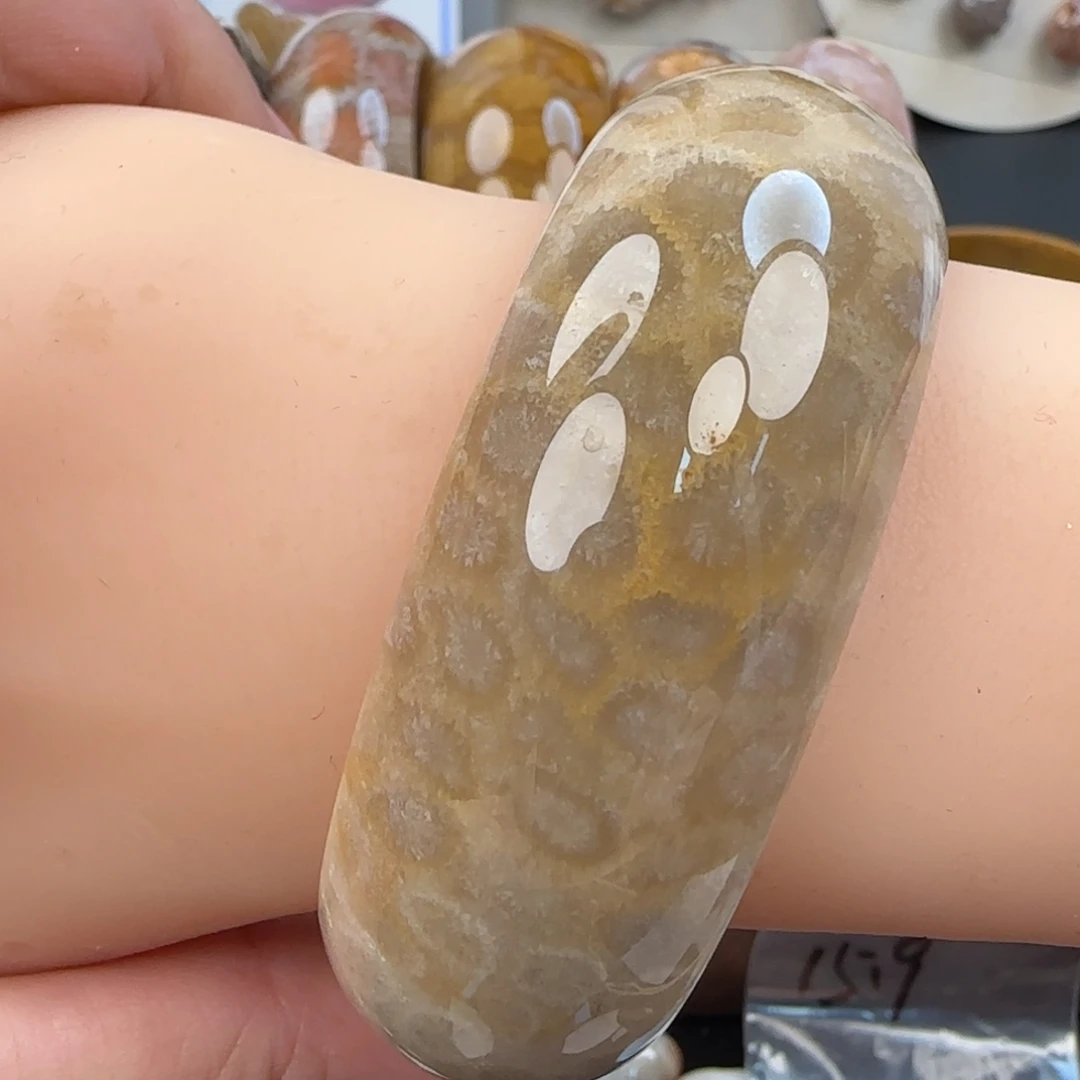 硅化珊瑚（珊瑚玉）未镶嵌颈饰56-57圈