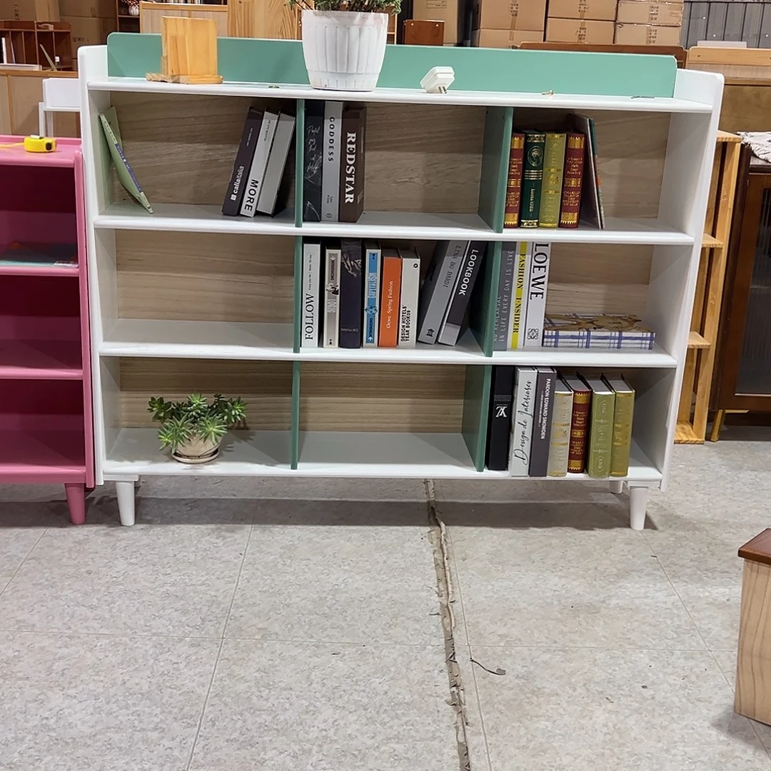 松木1.4。米青白书柜微瑕