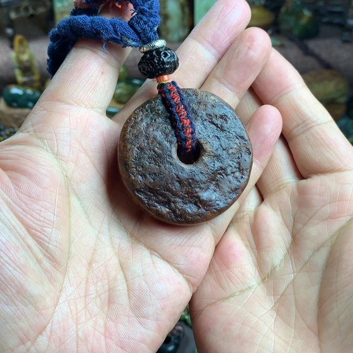 岫岩河磨玉（透闪石质玉）未镶嵌吊坠(赠链)