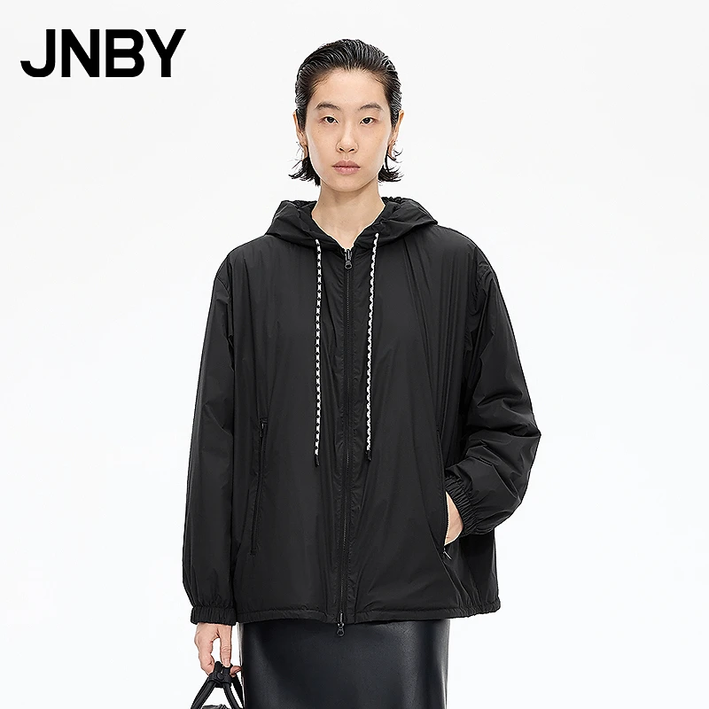 【商场同款】JNBY/江南布衣25秋新品羽绒服宽松直筒连帽5P9C10370
