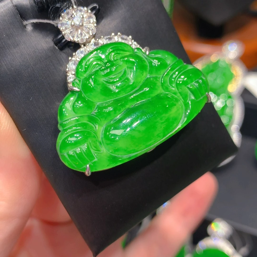 翡翠银S925镶嵌颈饰456566999