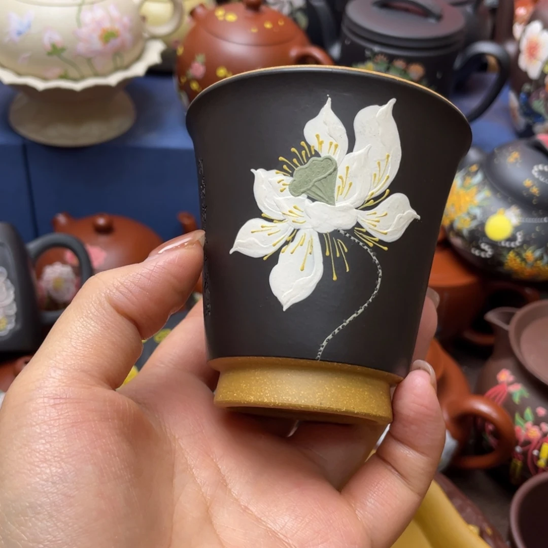 紫砂茶杯紫砂主人杯130cc