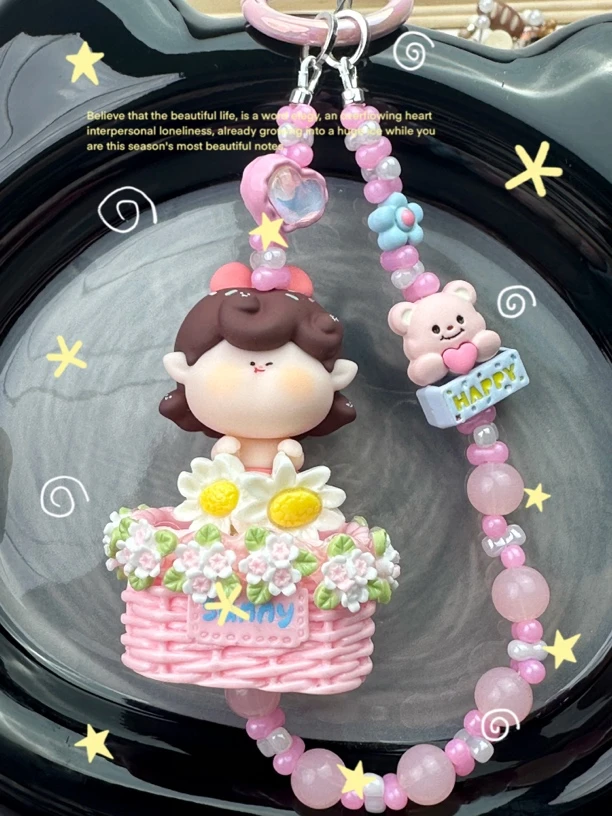 直播专属（四号链接）手机链diy家居创意饰品