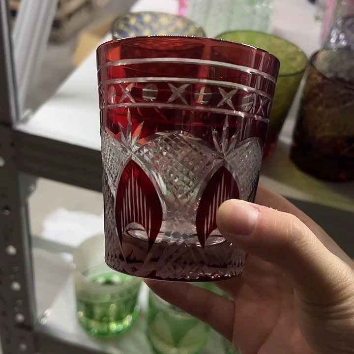 平底款水晶玻璃微瑕一个