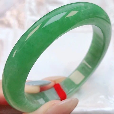 未镶嵌手镯翡翠53圈口250004