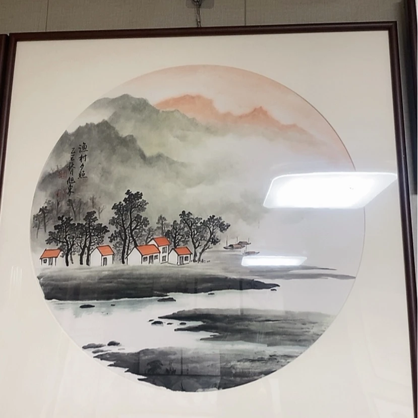 【闪购商品】国画手绘国画带框72.72