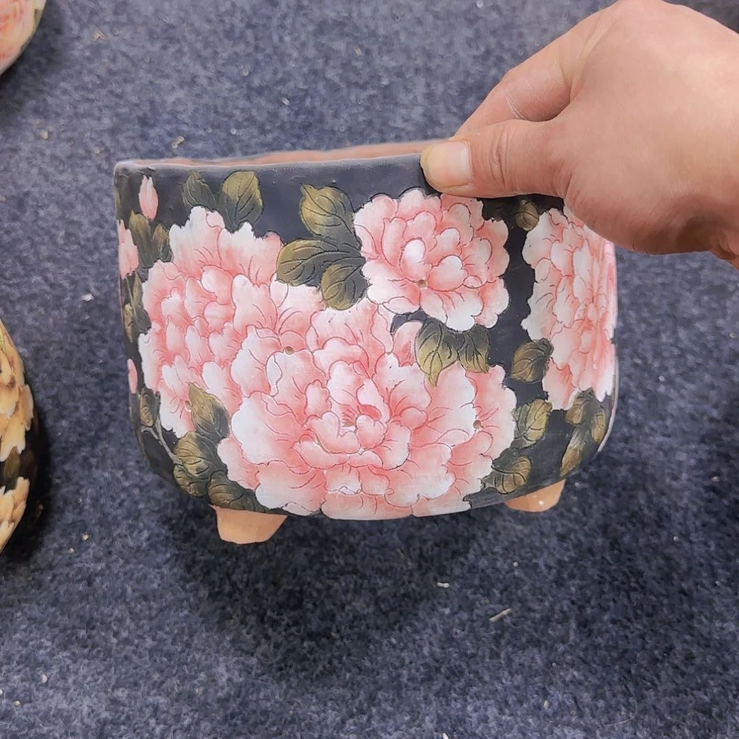 缸初*見陶瓷花盆陶瓷花盆