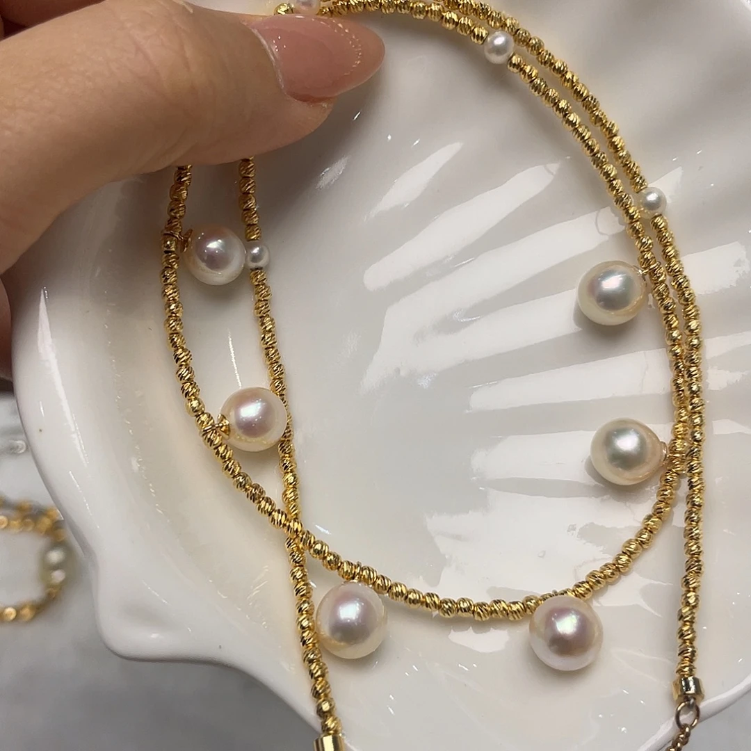 颈饰海水珍珠银S925镶嵌