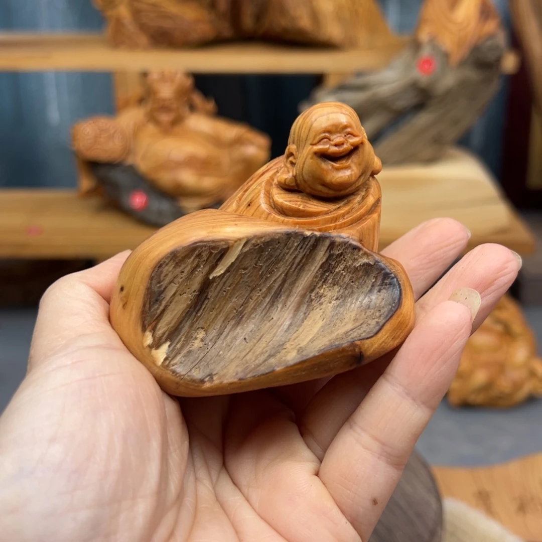 柏木崖柏木摆件手把件，