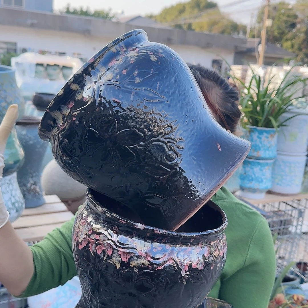 王嫂花盆1124-113高21口20