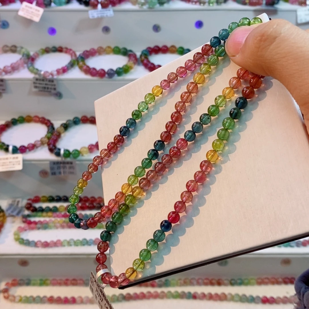 碧玺手串未镶嵌多样性发一条