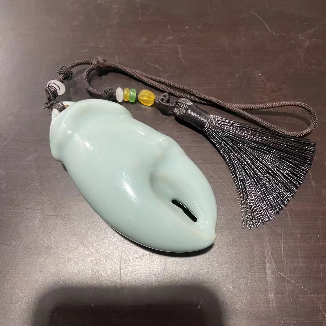 天青蟹钳茶宠摆件 9cm-CC6705