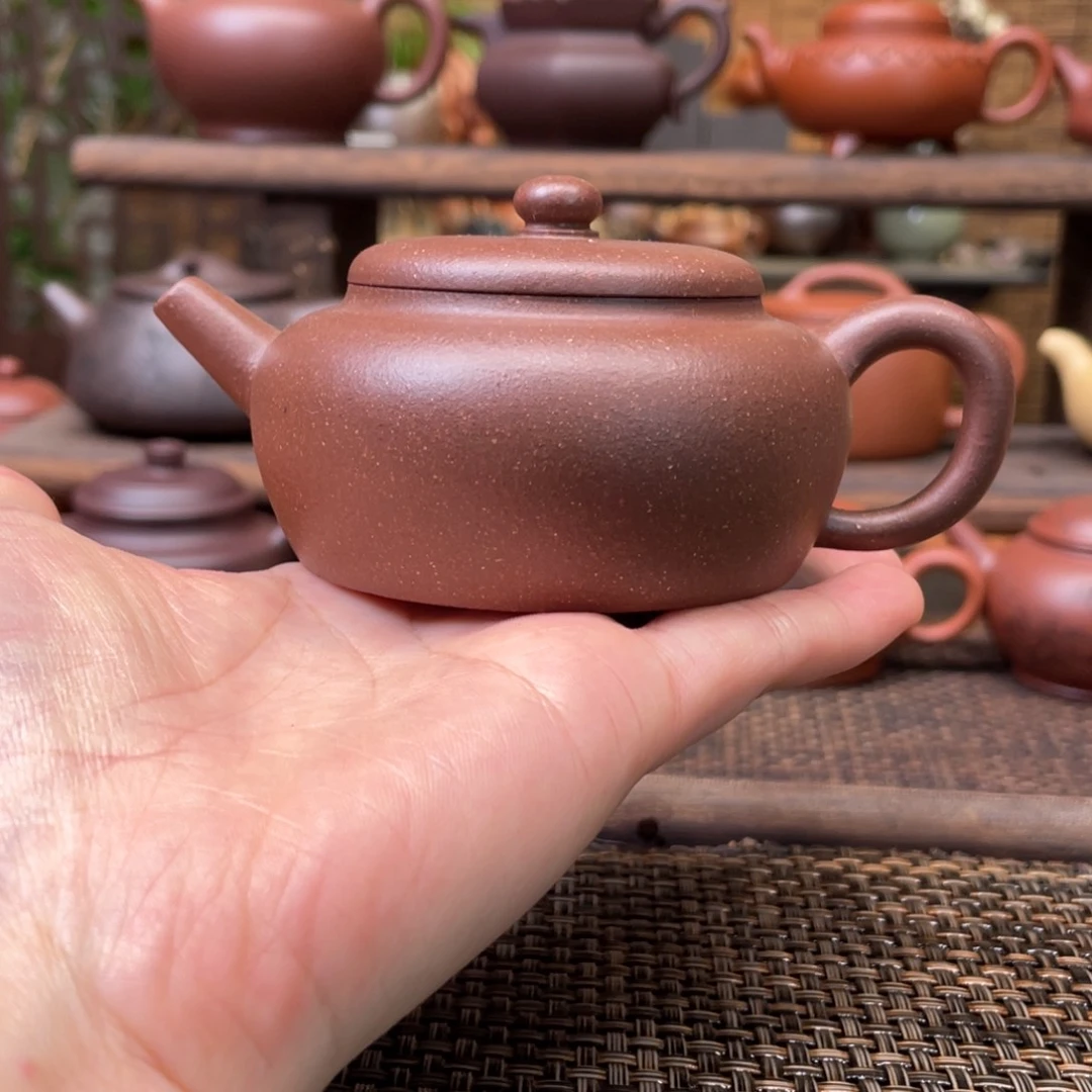 紫砂茶壶宜兴原矿紫砂手工制140