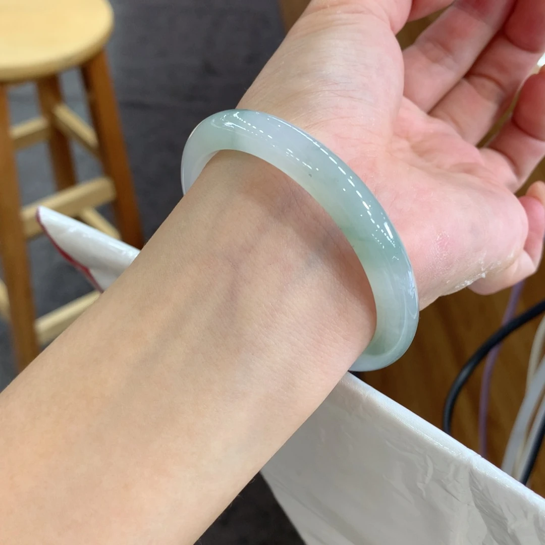 翡翠未镶嵌手镯天然Ａ货翡翠54/55