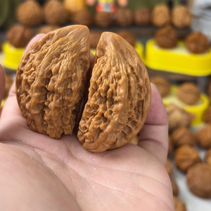 吊坠文玩核桃合体63全品官帽半壁