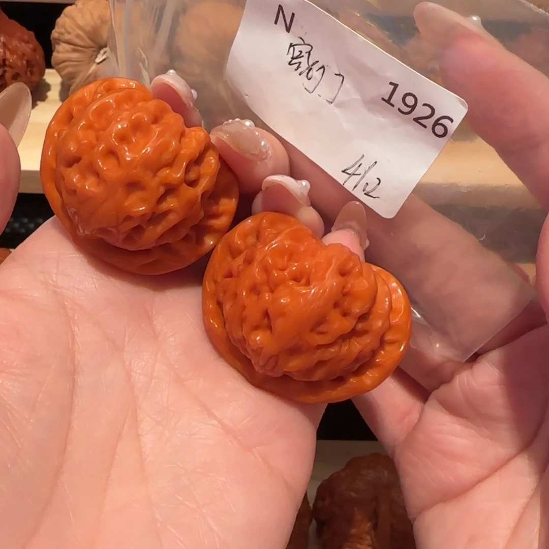 博***仔吊坠文玩核桃玉化宫灯41精品