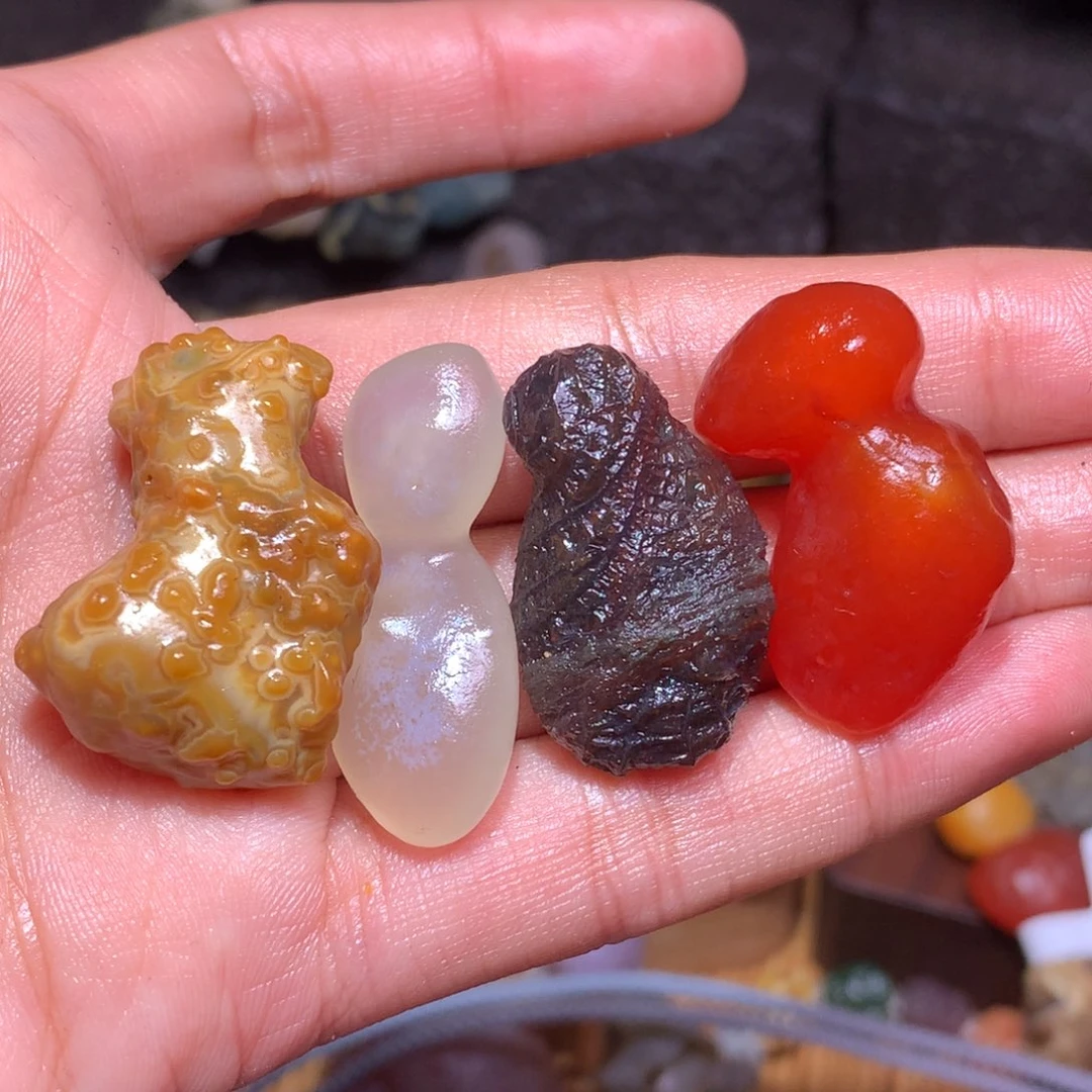 未镶嵌玛瑙/玉髓珠宝半成品