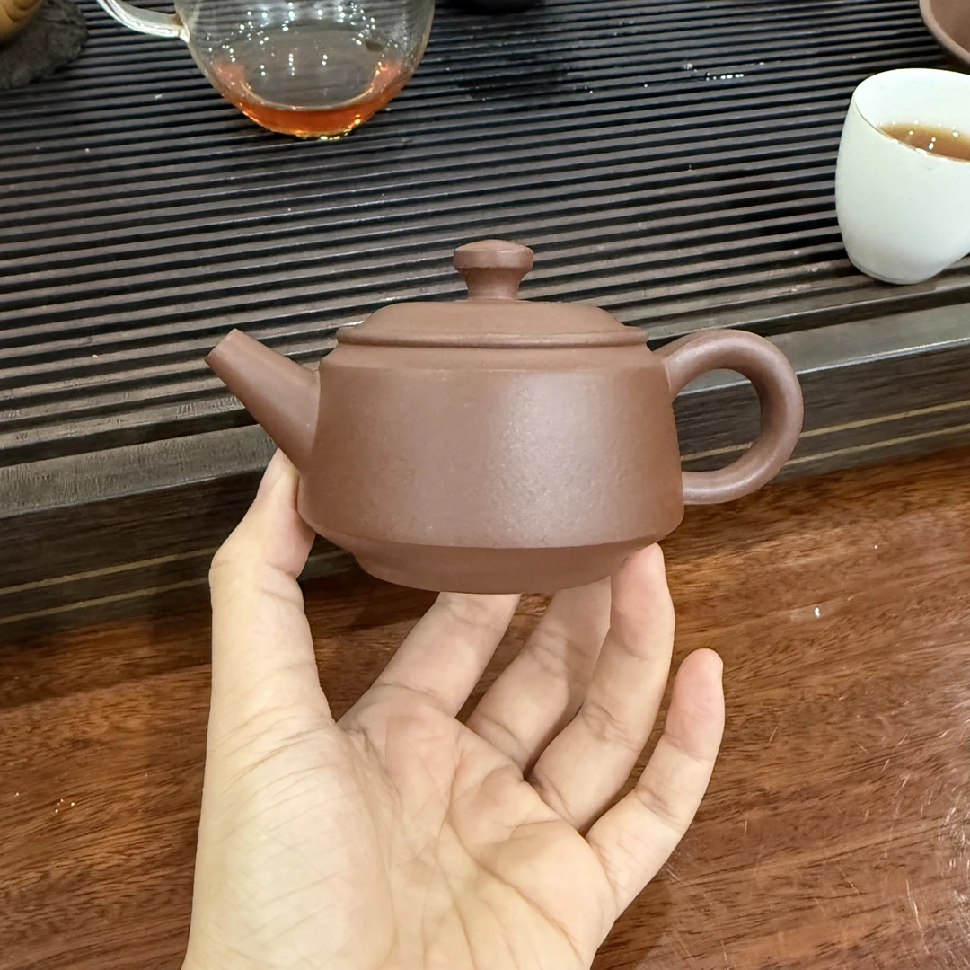 【双线•原矿紫泥】120cc半手工紫砂壶