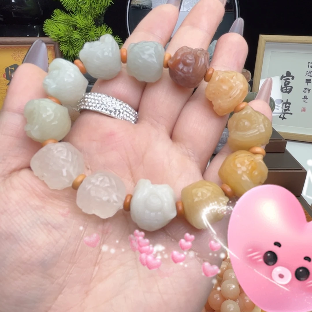 不***Z石英岩玉合金手镯