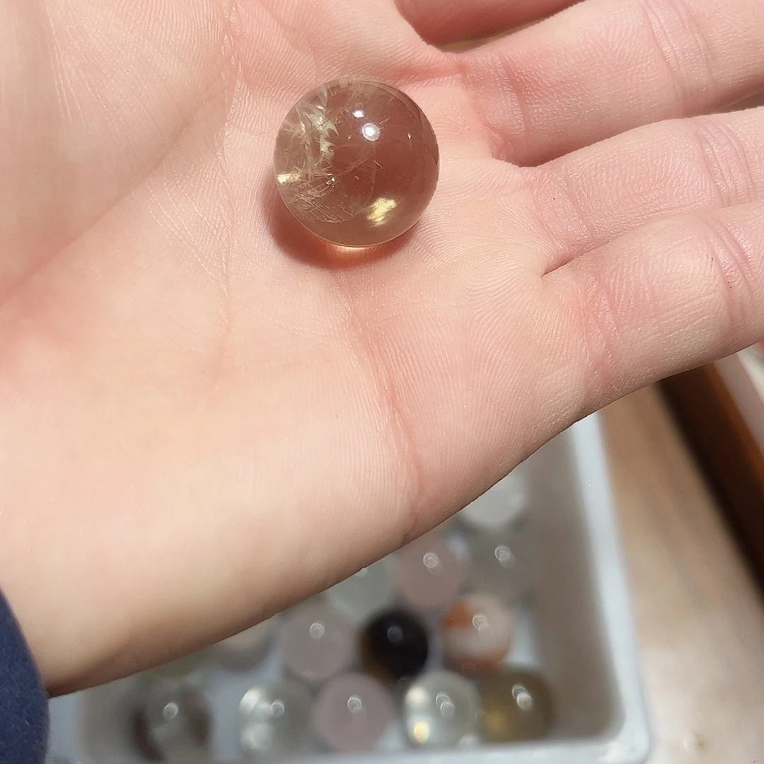 珠宝半成品紫晶未镶嵌打通孔