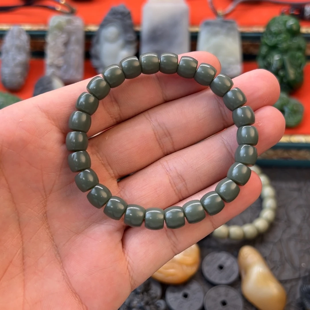 和田玉手链未镶嵌@**?