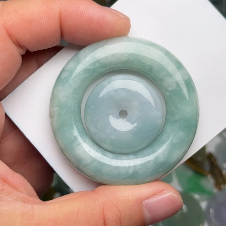 翡翠未镶嵌颈饰字母扣车挂