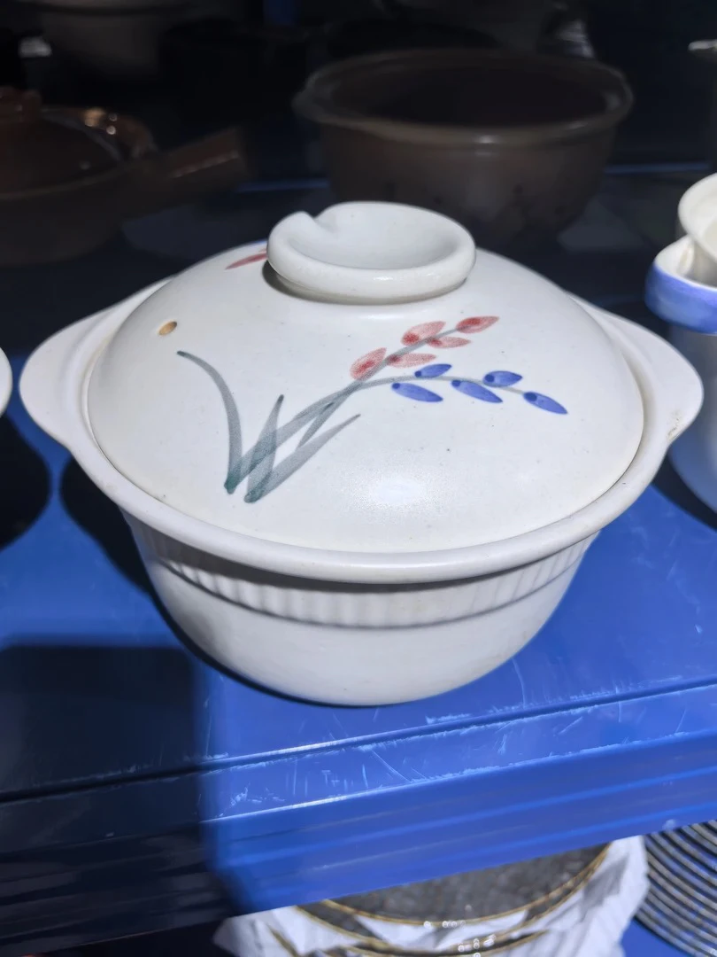 景德镇珍宝砂锅1.75升2111白麦穗微瑕