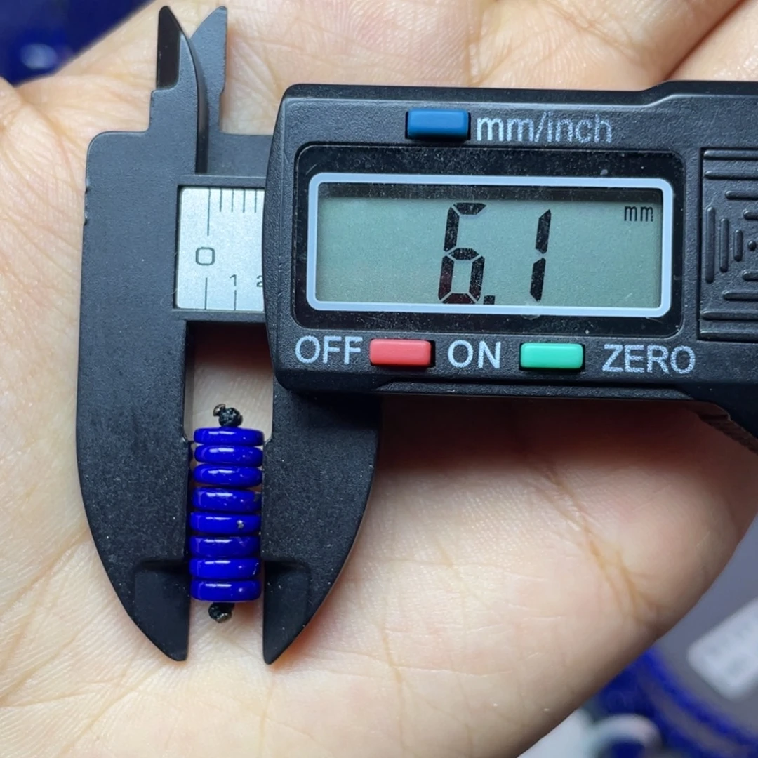 青金石未镶嵌6mm隔片配饰