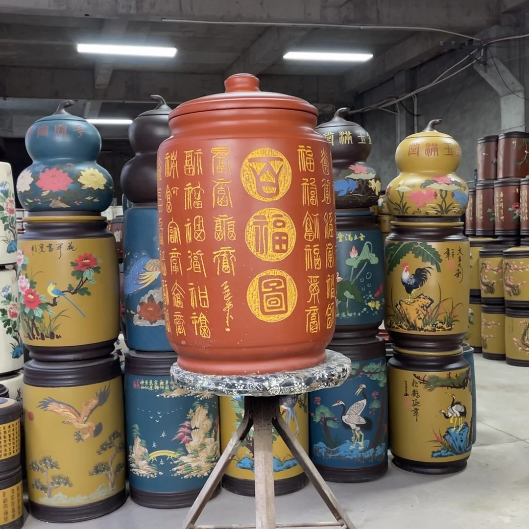 宜兴原矿紫砂茶叶罐