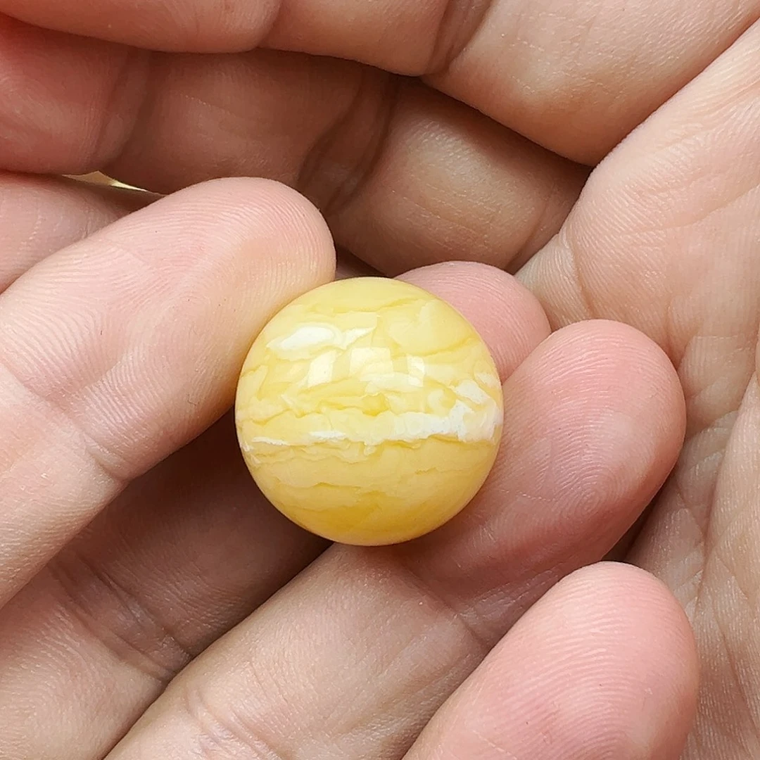 蜜蜡未镶嵌珠宝奇石H单珠，打孔不退