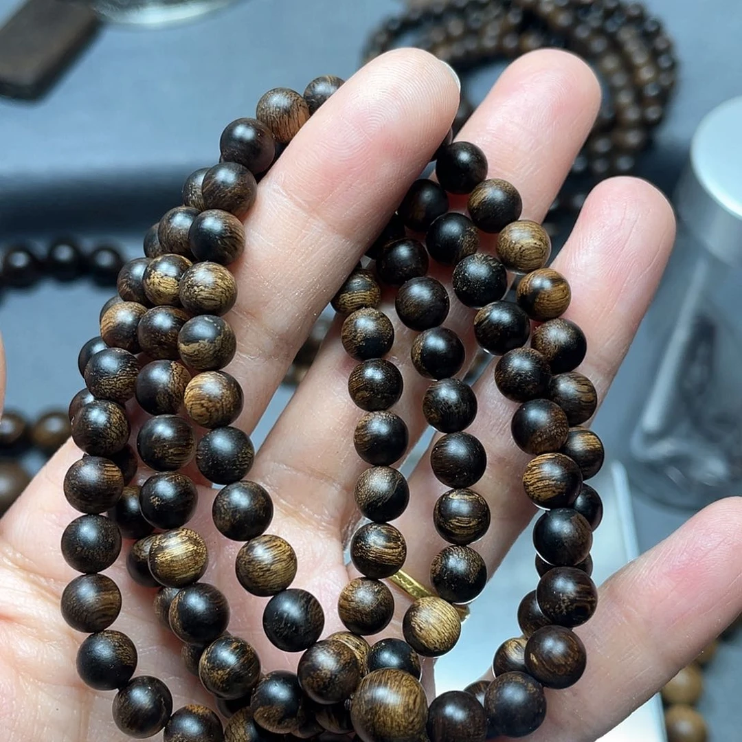 沉香手串悟白棋瘤疤0.6