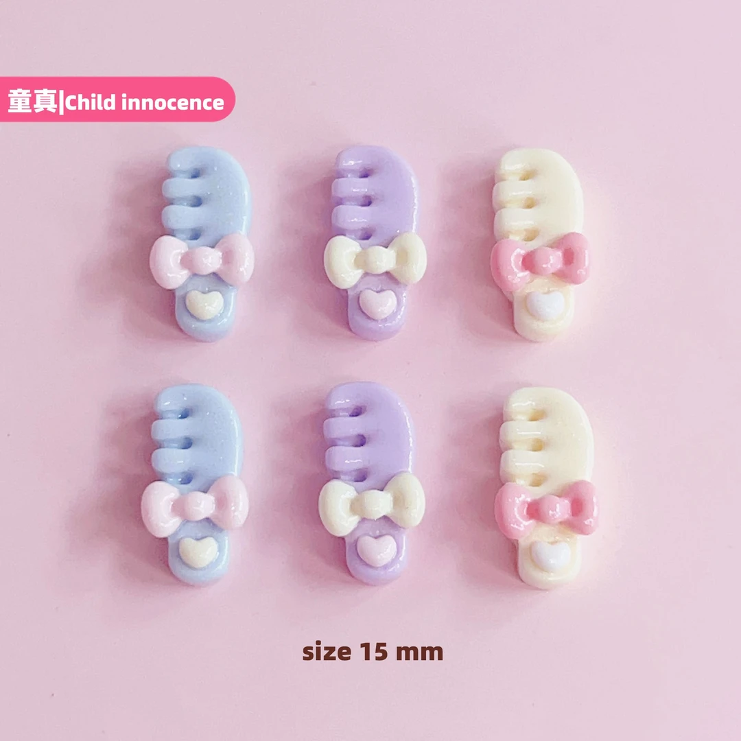 想念可爱迷你蝴蝶结梳子饰品装饰配件 diy手作贴片装饰搭配小点缀