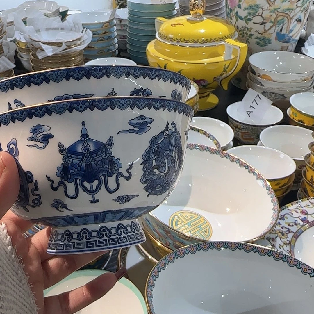 图***雅骨瓷骨瓷珐琅彩工艺