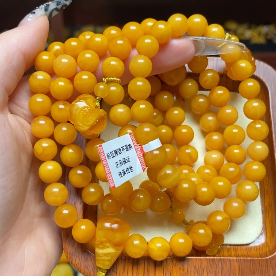 【闪购商品】蜜蜡手链未镶嵌手串