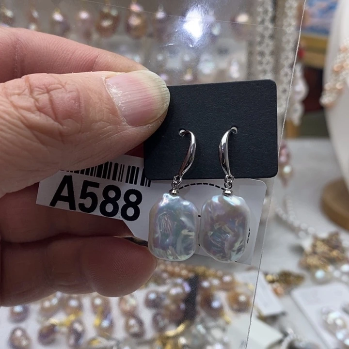 钛钢颈饰淡水珍珠588