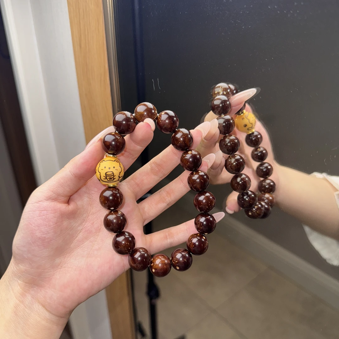 紫金鼠葫芦手工时尚手串