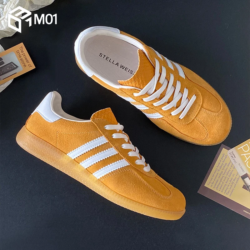 M01时尚厚底德训鞋女款2025秋季新款美式复古百搭休闲运动板鞋子